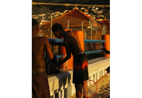 Joueurs de badminton, Martinique