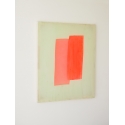 Composition of Scarlet Red stripes - Khaki green