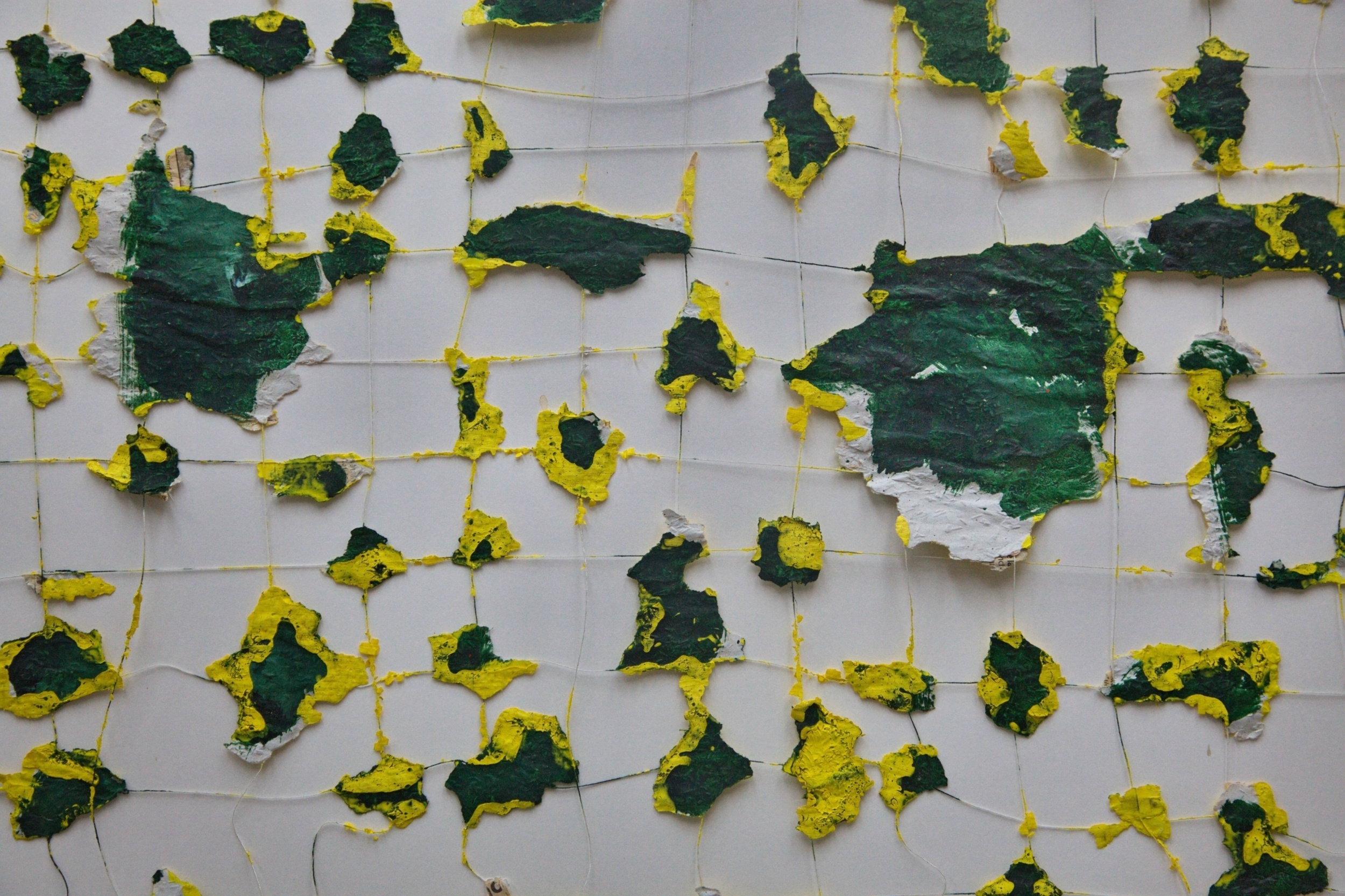 Sans titre - Vert jaune Edward Baran Oeuvre sur papier Zeuxis